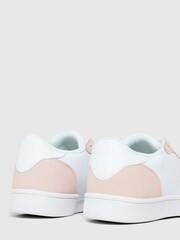 Schuh Women's White Manning Court Lace-Up Trainers - Image 4 of 4