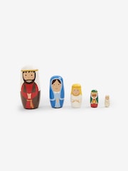 JoJo Maman Bébé Nativity Wooden Nesting Dolls - Image 1 of 4