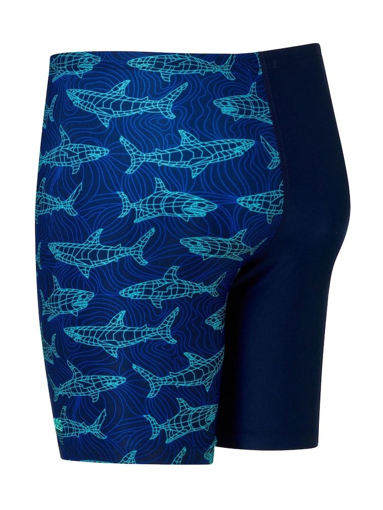 Zoggs Blue Mid Jammer Swimsuit - Image 7 of 7