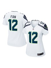 Nike White NFL Seattle Seahawks Road Game Jersey - Fan 12 Womens - Image 1 of 1
