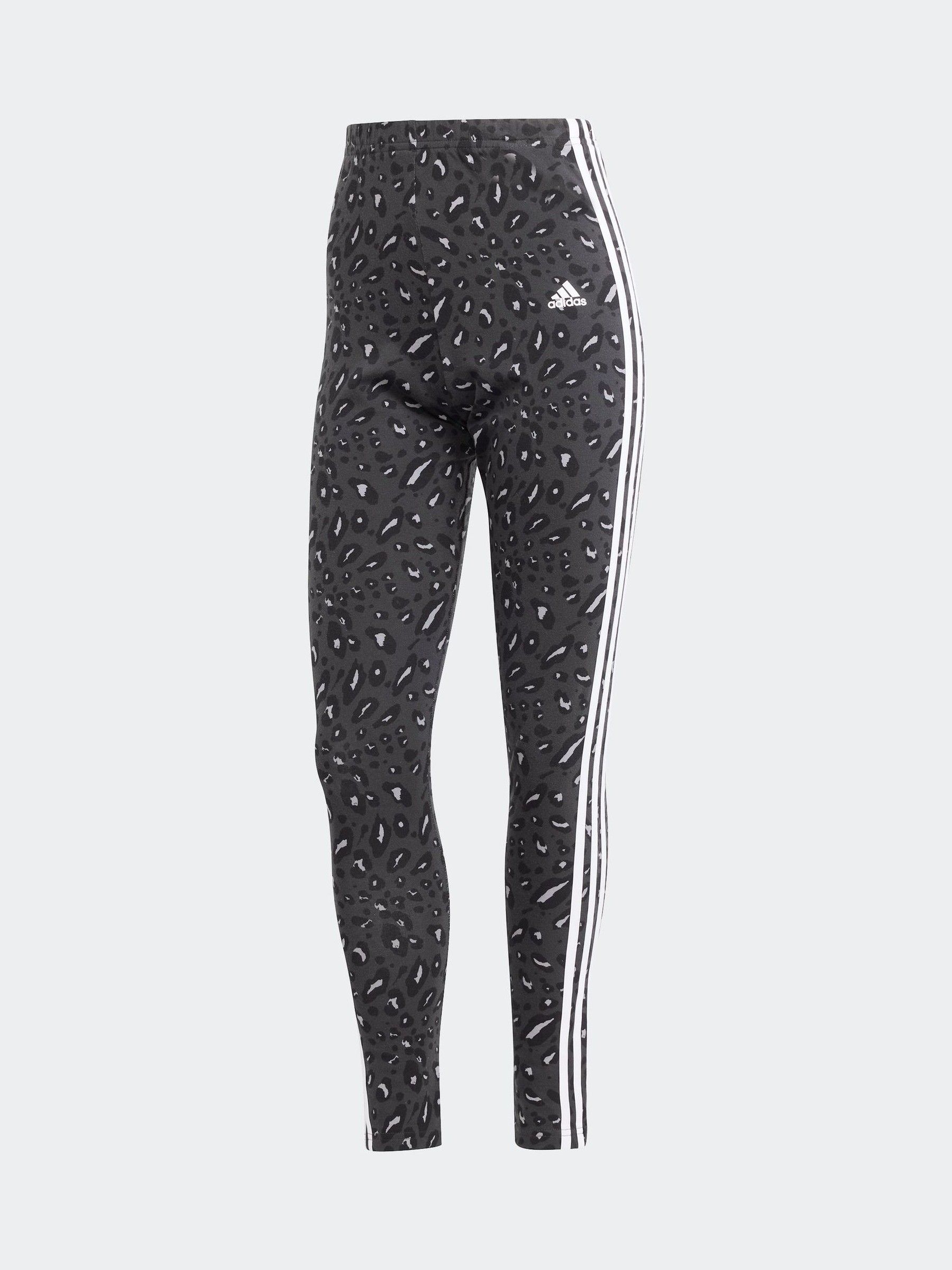 Buy adidas Grey Sportswear Essentials 3 Stripes Animal Print Leggings from Next Bahrain