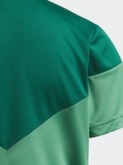 adidas Golf Boys Green HEAT.RDY Sport Collar Polo Shirt - Image 4 of 5