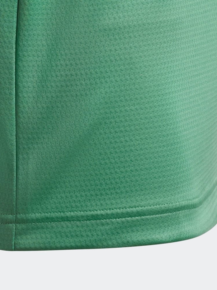 adidas Golf Boys Green HEAT.RDY Sport Collar Polo Shirt - Image 5 of 5