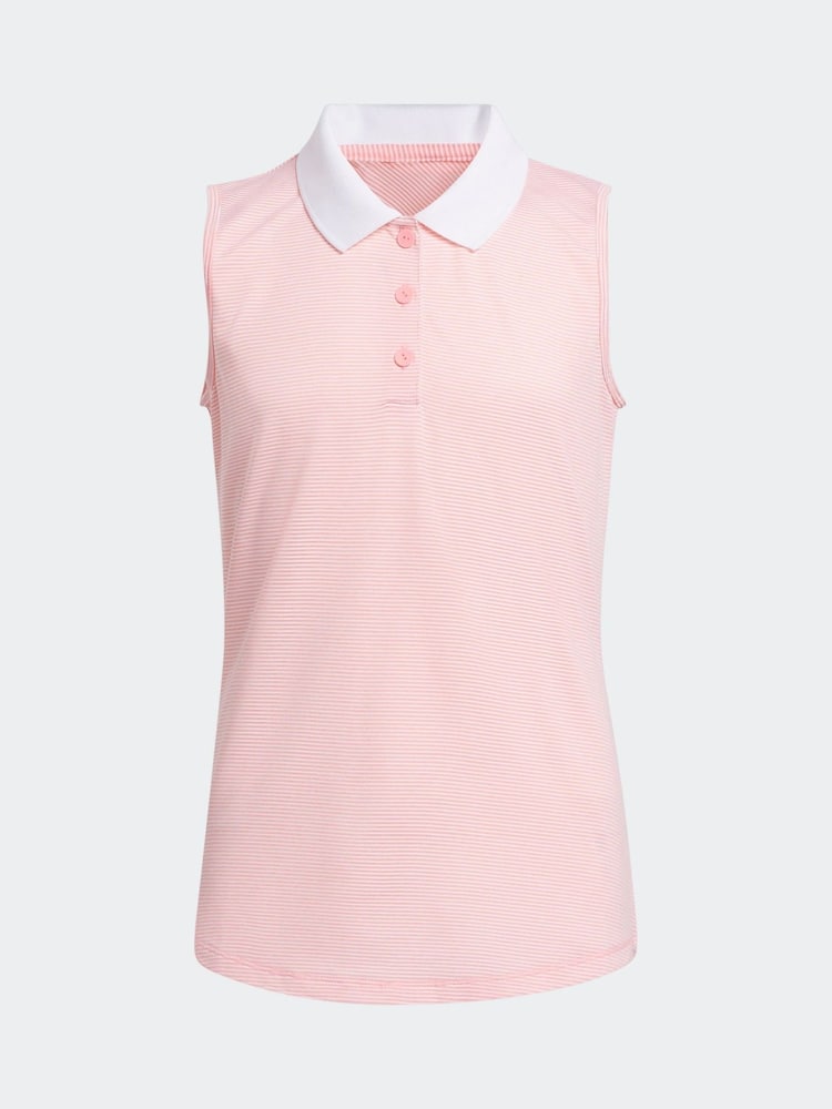 adidas Golf Lime Green Sleeveless Polo Shirt - Image 1 of 5