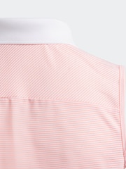 adidas Golf Lime Green Sleeveless Polo Shirt - Image 5 of 5