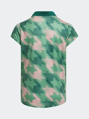adidas Golf Green HEAT.RDY Printed Polo Shirt - Image 2 of 5