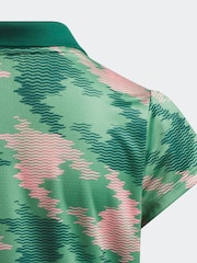 adidas Golf Green HEAT.RDY Printed Polo Shirt - Image 5 of 5