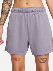 Nike Purple Dri-FIT Attack Fitness Mid Rise 5" Unlined Shorts - Image 2 of 6