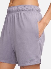 Nike Purple Dri-FIT Attack Fitness Mid Rise 5" Unlined Shorts - Image 6 of 6