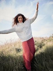 FatFace Natural Nora Craft Jumper - Image 1 of 8