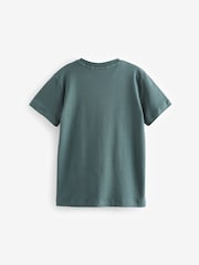 Mineral 100% Cotton Embroidery Textured Short Sleeve T-Shirt (3-16yrs) - Image 2 of 3