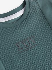 Mineral 100% Cotton Embroidery Textured Short Sleeve T-Shirt (3-16yrs) - Image 3 of 3