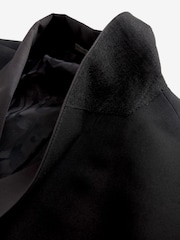 Black EDIT Relaxed Wrap Front Tuxedo Jacket - Image 15 of 18