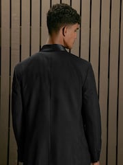 Black EDIT Relaxed Wrap Front Tuxedo Jacket - Image 2 of 18