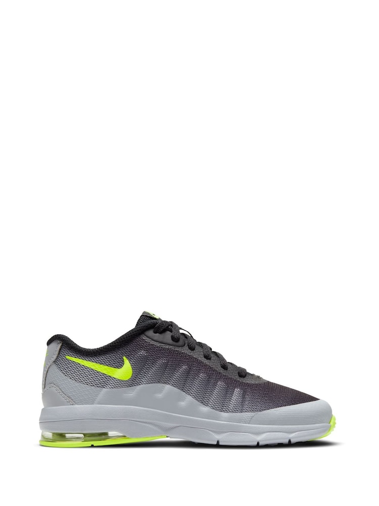 Nike Black/Lime Junior Air Max Invigor Trainers - Image 1 of 8