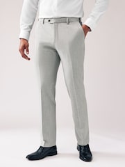 Light Grey Regular Fit Motionflex Stretch Suit Trousers - Image 1 of 8