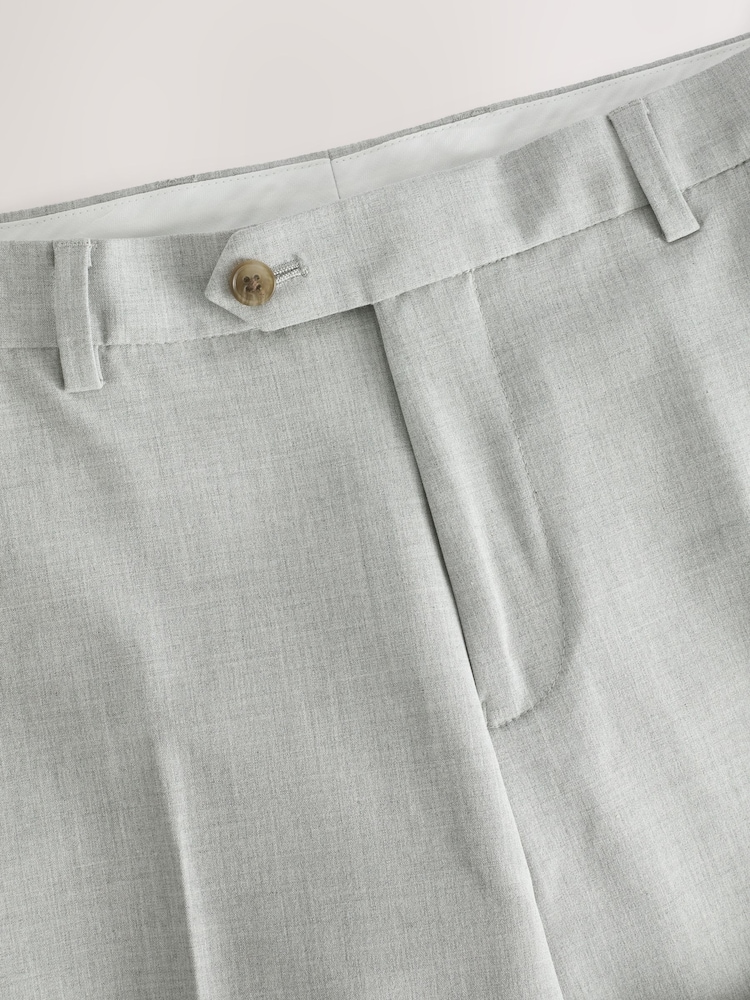 Light Grey Regular Fit Motionflex Stretch Suit Trousers - Image 10 of 10 Light Grey Regular Fit Motionflex Stretch Suit Trousers - Image 10 of 10