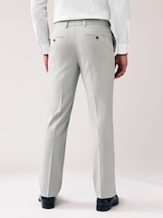 Light Grey Regular Fit Motionflex Stretch Suit Trousers - Image 3 of 8