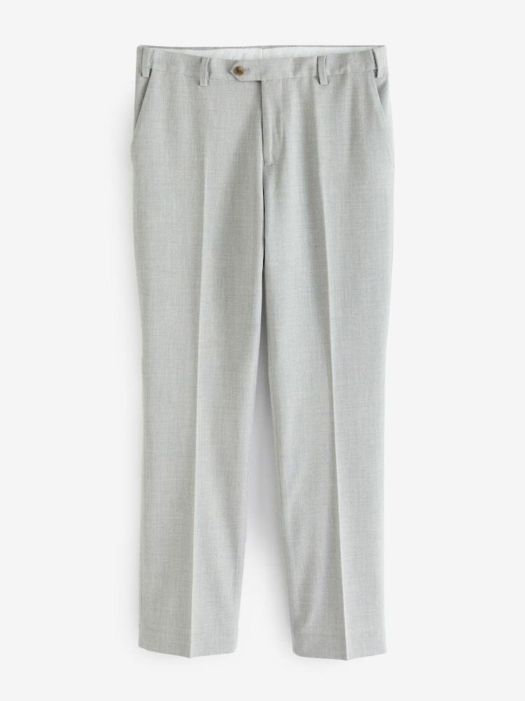 Gris clair - Ajustement régulier - Pantalon de costume stretch Motionflex - Image 5 of 8