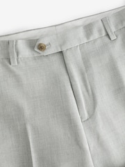 Light Grey Regular Fit Motionflex Stretch Suit Trousers - Image 6 of 8