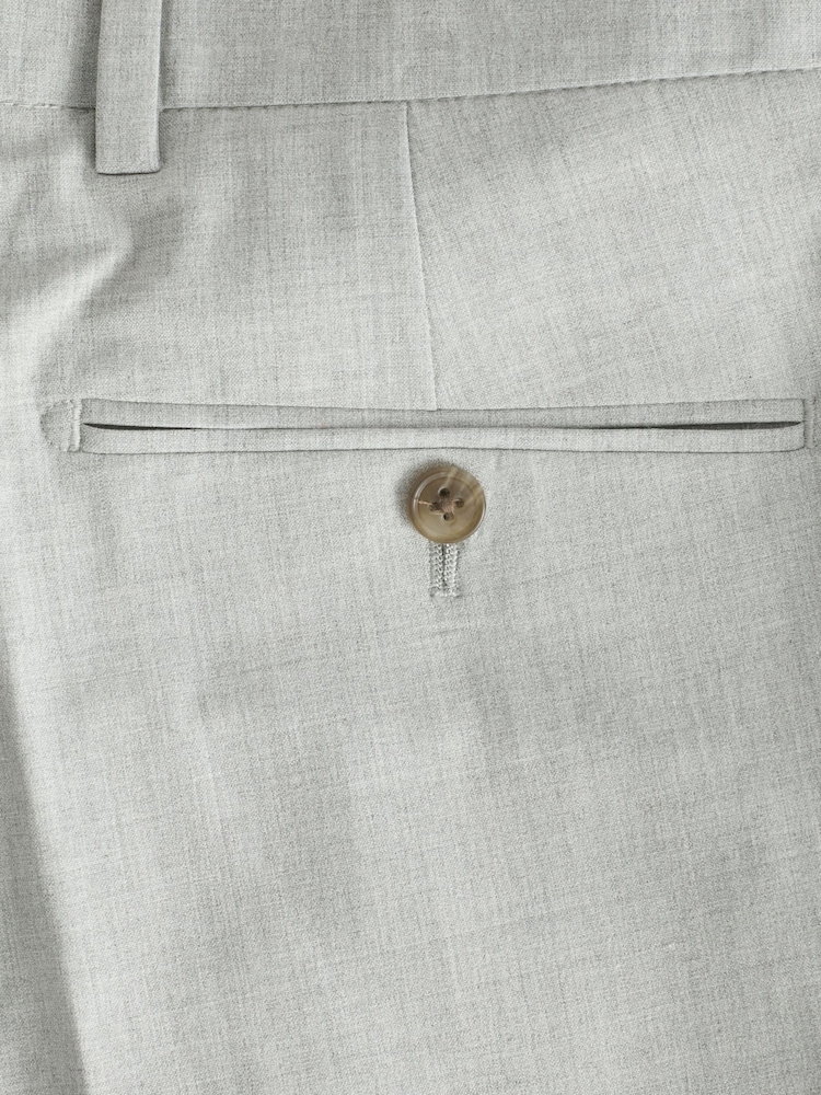 Gris clair - Ajustement régulier - Pantalon de costume stretch Motionflex - Image 7 of 8