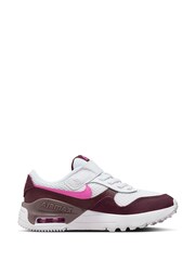 Nike Burg/White Junior Air Max Systm Trainers - Image 3 of 10
