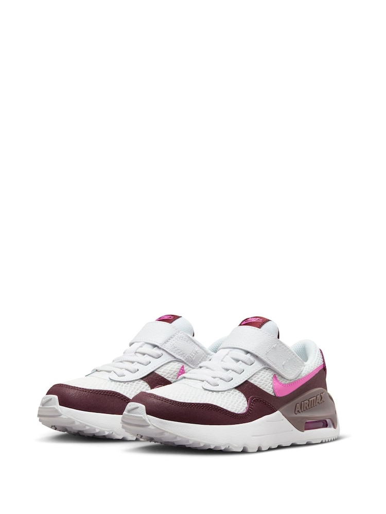 Nike Burg/White Junior Air Max Systm Trainers - Image 5 of 10