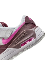 Nike Burg/White Junior Air Max Systm Trainers - Image 9 of 10