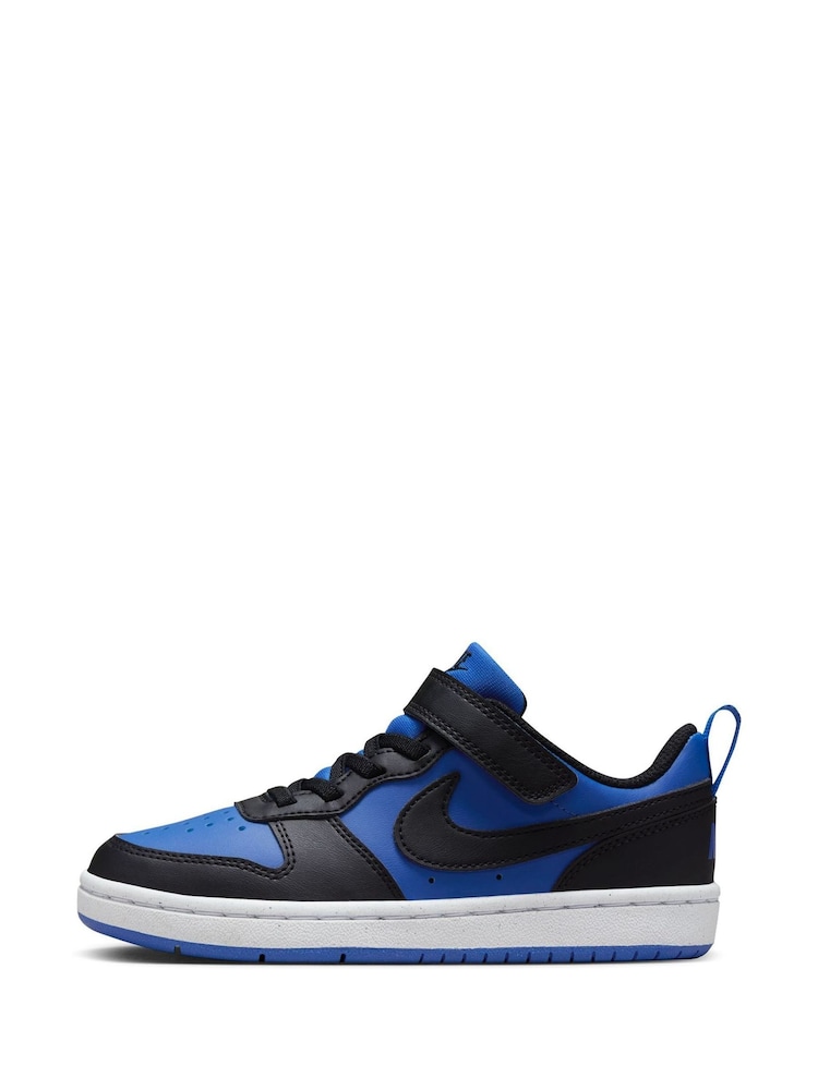 Nike Blue/Black Junior Court Borough Low Recraft Trainers - Image 5 of 9