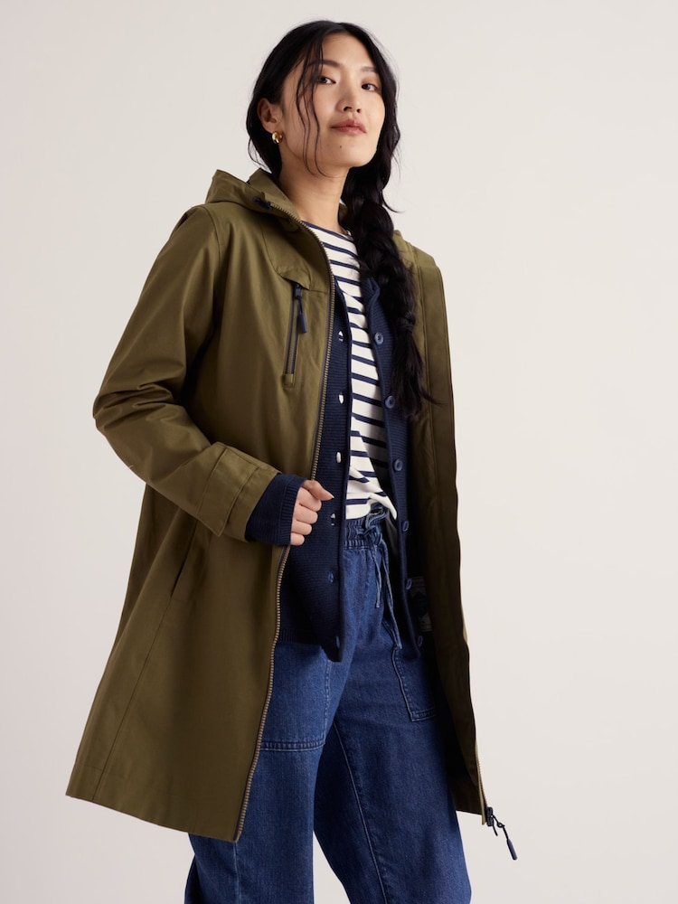 Seasalt Cornwall Green Petite Coverack Waterproof Coat - Image 1 of 5 Seasalt Cornwall Green Petite Coverack Waterproof Coat - Image 1 of 5