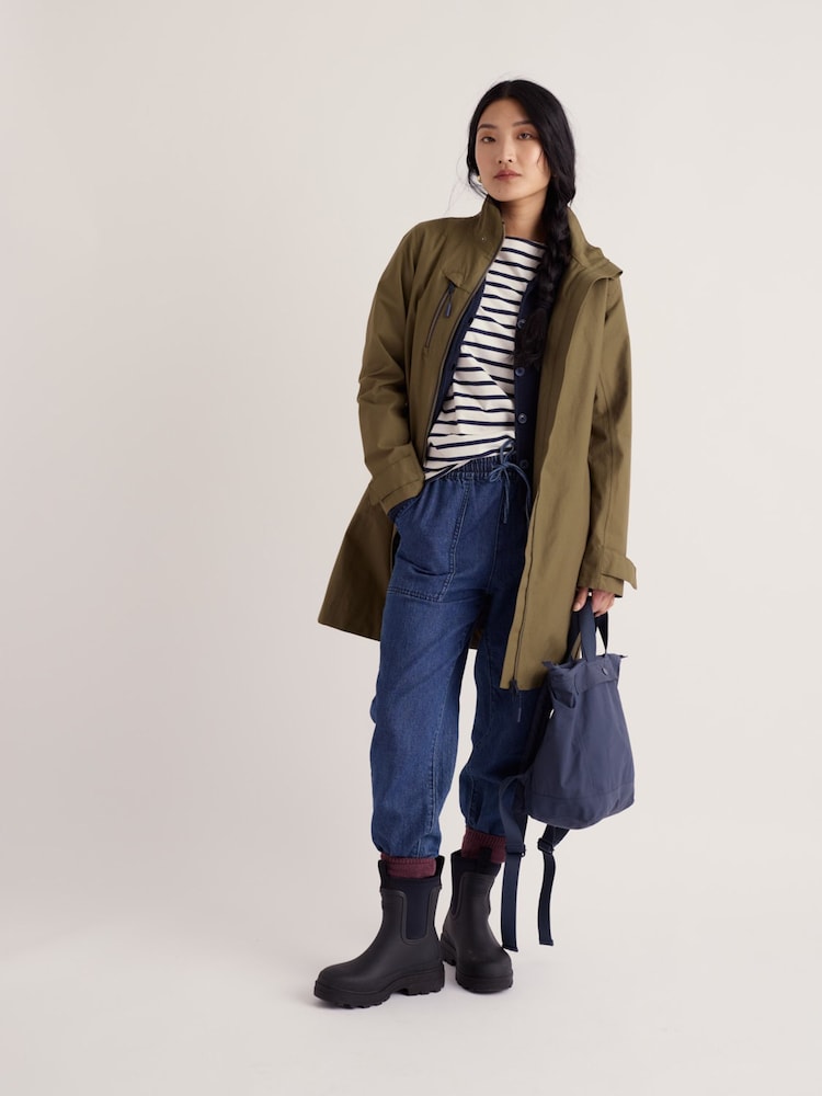 Seasalt Cornwall Green Petite Coverack Waterproof Coat - Image 2 of 5 Seasalt Cornwall Green Petite Coverack Waterproof Coat - Image 2 of 5