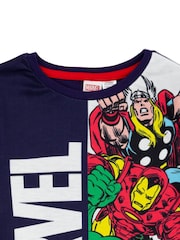 Vanilla Underground Blue Marvel Boys Short 100% Cotton Pyjamas - Image 4 of 5