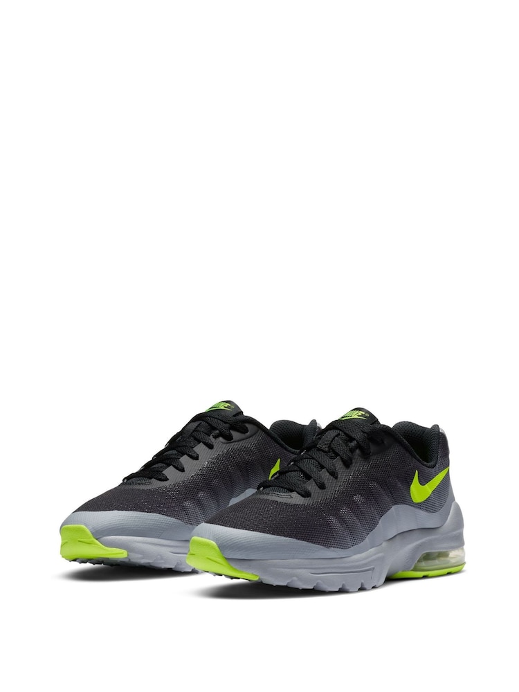 Nike Black/Lime Youth Air Max Invigor Trainers - Image 2 of 10