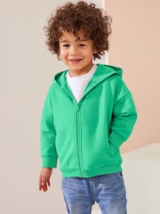 Green Zip Through Hoodie (3mths-7yrs) - Image 1 of 6