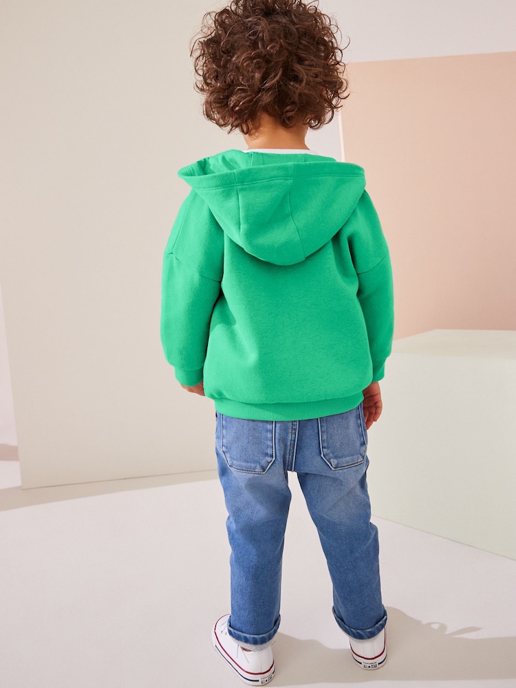 Green Zip Through Hoodie (3mths-7yrs) - Image 2 of 6