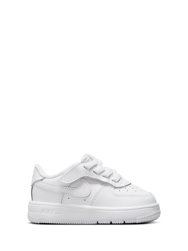 Nike White Infant Air Force 1 Mid EasyOn Trainers - Image 1 of 10