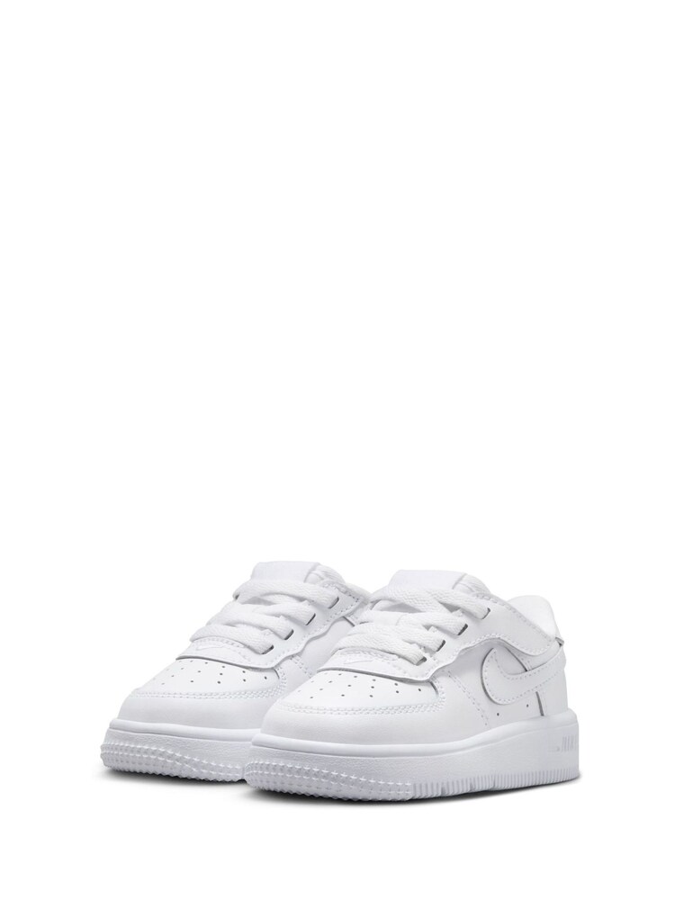 Nike White Infant Air Force 1 Mid EasyOn Trainers - Image 2 of 10