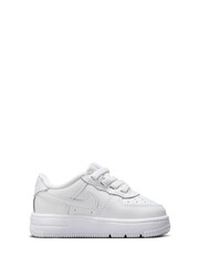 Nike White Infant Air Force 1 Mid EasyOn Trainers - Image 4 of 10