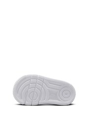 Nike White Infant Air Force 1 Mid EasyOn Trainers - Image 8 of 10