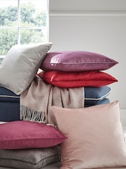 Laura Ashley Grape Purple Nigella Feather Cushion - Image 3 of 3