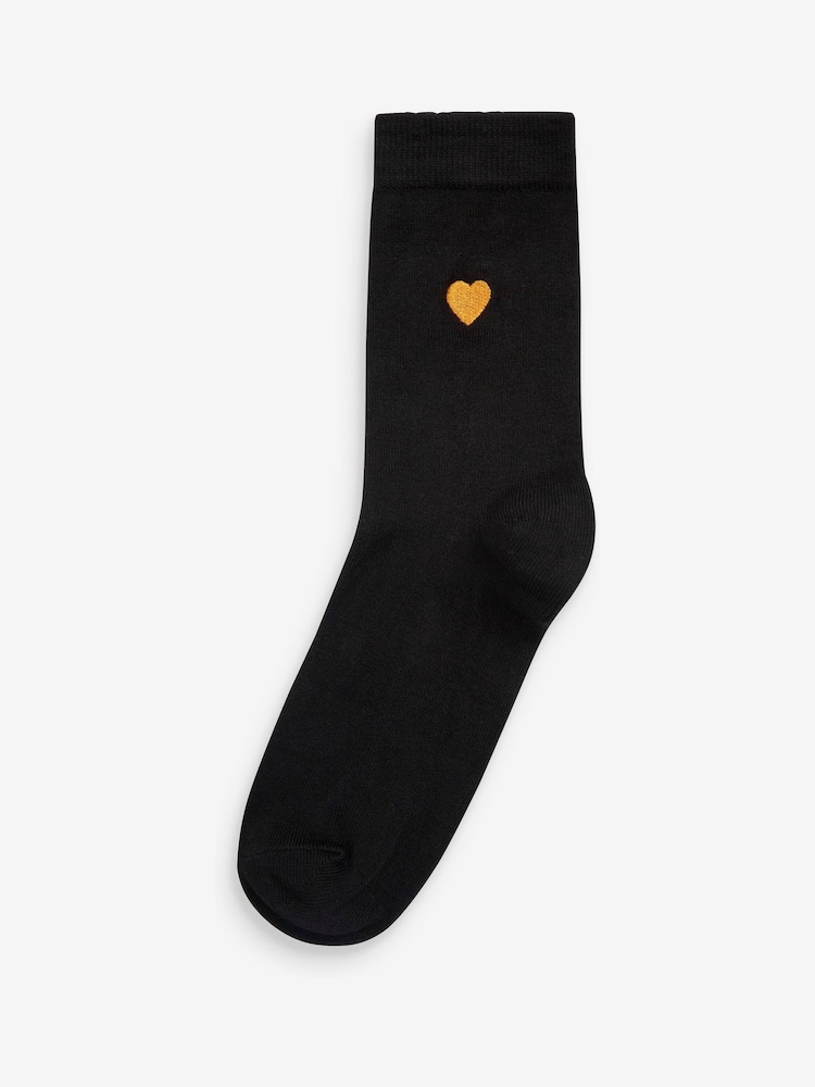 Corazón - Pack de 5 pares de calcetines tobilleros con diseño bordado - Imagen 6 de 6 Corazón - Pack de 5 pares de calcetines tobilleros con diseño bordado - Imagen 6 de 6