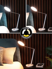Daylight Company White Tricolor Desk and Table Lamp - Image 4 of 5