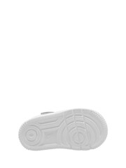 Nike White/Silver Infant Air Force 1 Mid EasyOn Trainers - Image 4 of 4