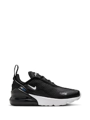 Nike White/Black Air Max 270 Junior Trainers - Image 1 of 10