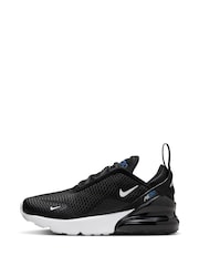 Nike White/Black Air Max 270 Junior Trainers - Image 4 of 10
