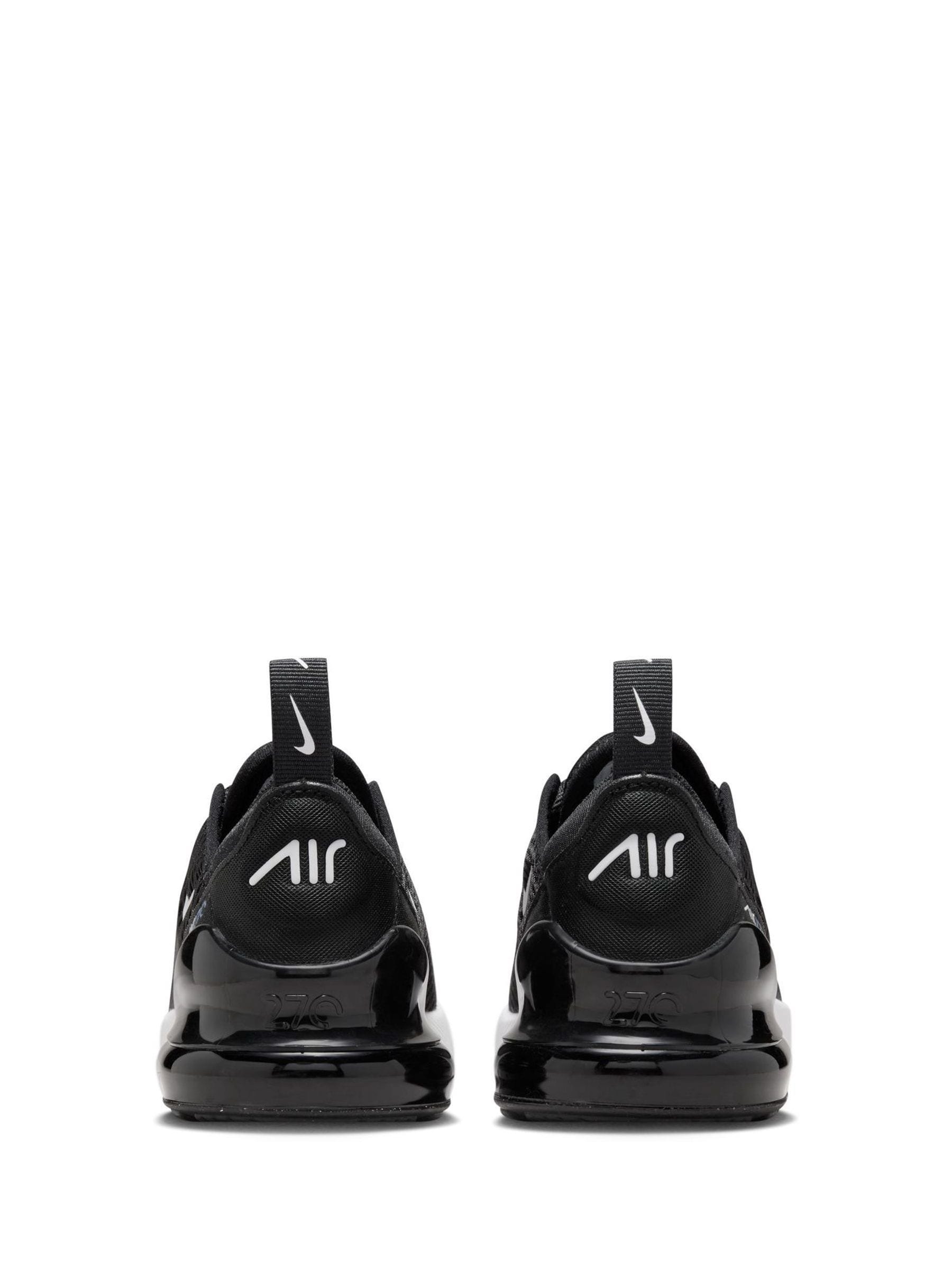 Nike White Black Air Max 270 Junior Trainers