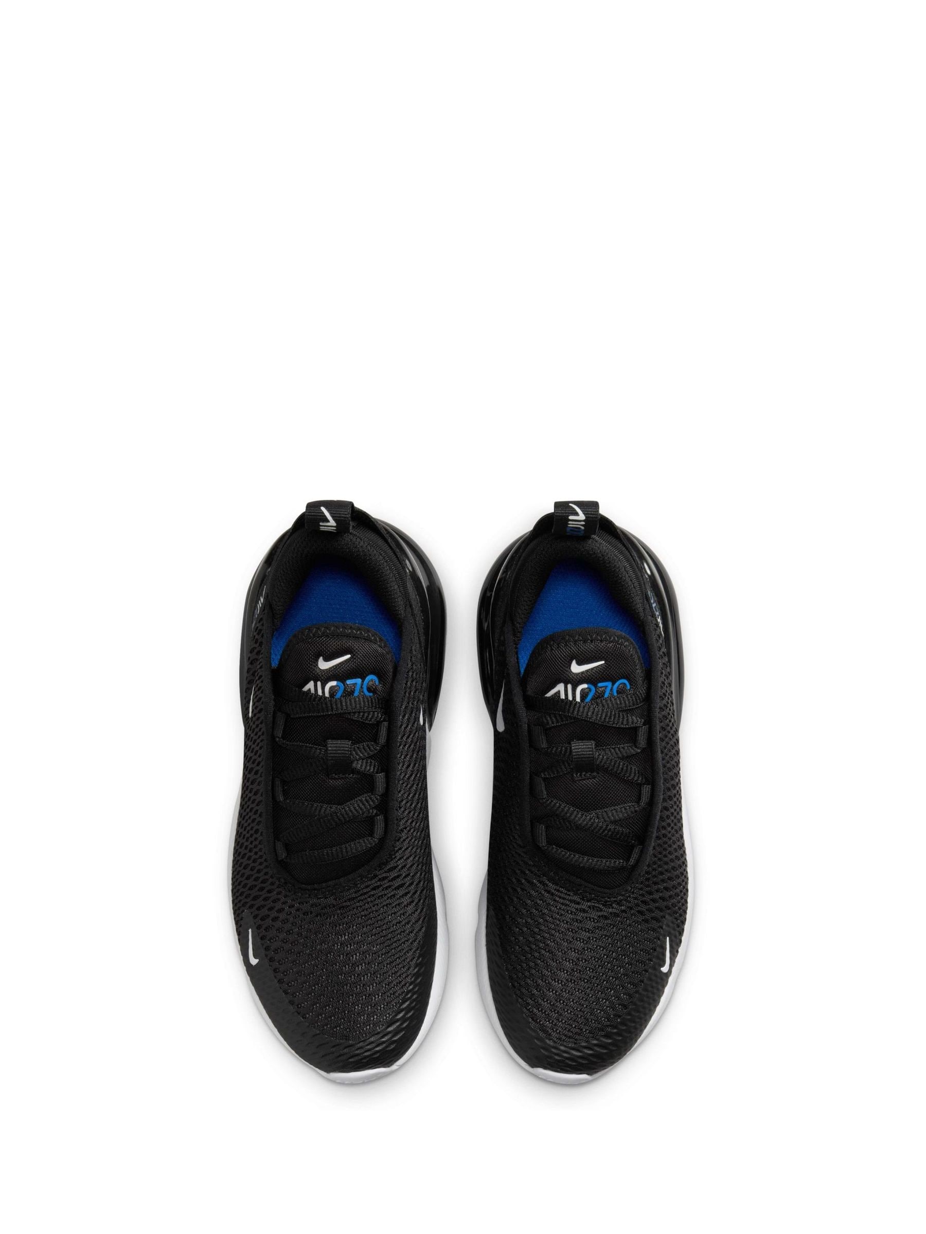 Junior nike 270 black and blue top