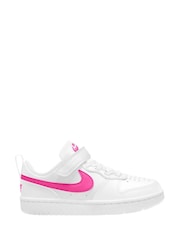 Бело-розовый - Детские низкие кроссовки Nike Court Borough Recraft - Image 1 of 4