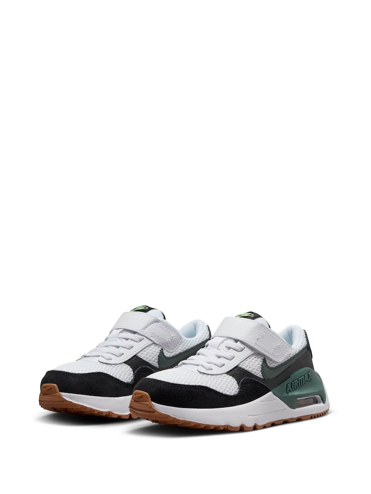 Nike Green/White Junior Air Max Systm Trainers - Image 2 of 10