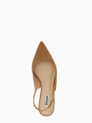 Dune London Natural Celini Slim Kitten Slingback Sandals - Image 6 of 6